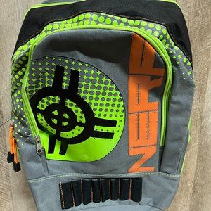 Nerf, 16 Amped Neon Full Size Backpack, features 8 elastic dart holders